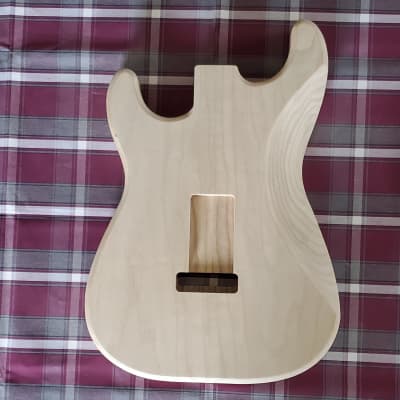 Woodtech Routing  2 pc. Sassafras Stratocaster Body - Unfinished image 2