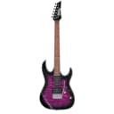 Ibanez GIO Series GRX70QA Electric Guitar, Rosewood Fingerboard, Transparent Violet Sunburst