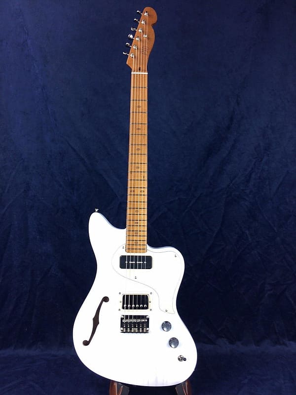 PJD Guitars St John Standard in Aspen White with F-Hole SN:670 image 1