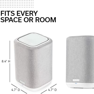 Denon Home 150 Wireless Speaker (2020 Model) | HEOS Built-in, AirPlay 2, and Bluetooth | Alexa Compatible | Compact Design | White (DENONHOME150WTE3) image 4