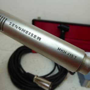 Sennheiser MKH 415T studio recording mic w converter box cable