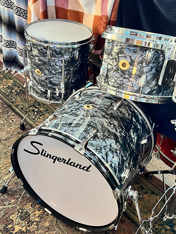 Slingerland Studio King Drum Set 12”,14”,20” | Reverb