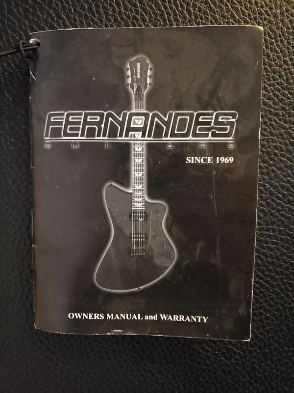 Rare Fernandes Vertigo Elite in Satin Black w/sustainer Pickup