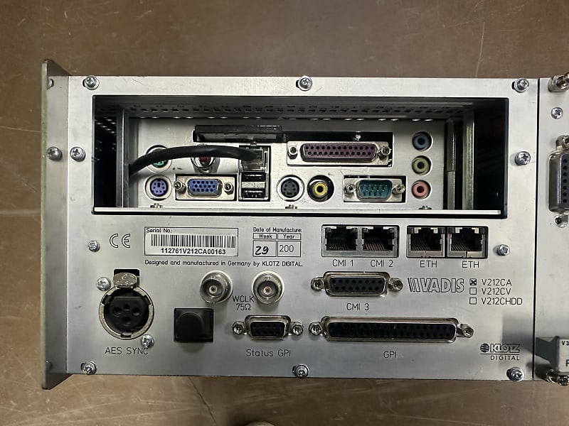 Klotz Vadis 212 interface image 1