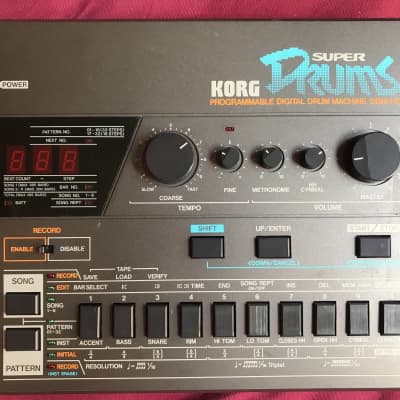 Korg DDM-110 Super Drums Drum Machine 1985 - Black