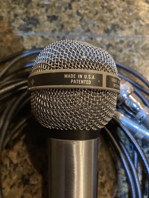 Very Nice Vintage Shure PE 585 Microphone w/ Cord USA Made | Reverb