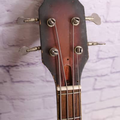 Vintage 1968 Egmond 104B - RARE Violin Bass w/ Upright Endpin image 3