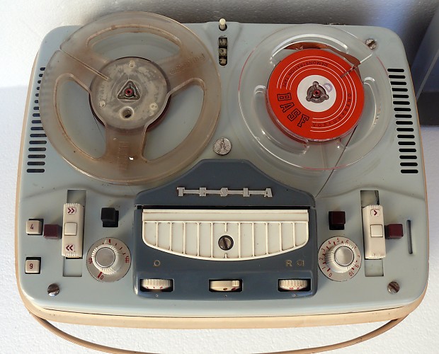 Vintage retro TESLA SONET B3 portable reel to reel Valve TUBE recorder tape  deck player 1960's