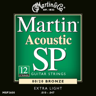 Martin MSP3600 SP 80/20 Bronze Strings, 12 St., Extra Lt. image 1
