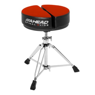 Ahead Spinal-G Drum Throne w/Red Round Top, 3-Leg image 1