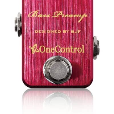 Reverb.com listing, price, conditions, and images for one-control-crimson-red-bass-preamp