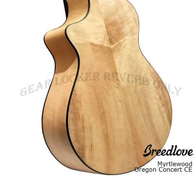 Breedlove Oregon Concert CE all solid Sitka Spruce & Myrtlewood acoustic electric guitar image 6