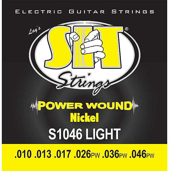 SIT S1046 Power Wound Nickel Electric Guitar Strings - Light (10-46) image 1