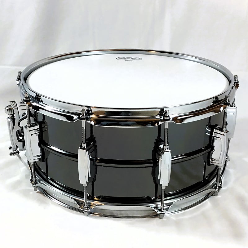 Open Box/Display Model Ludwig LB417 Black Beauty 6½" x 14" 10-Lug Brass Snare Drum - Black Nickel-Plated image 1