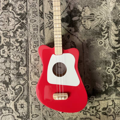 Loog Mini 3 Strong Acoustic Kids Guitar for Beginners - Red image 1