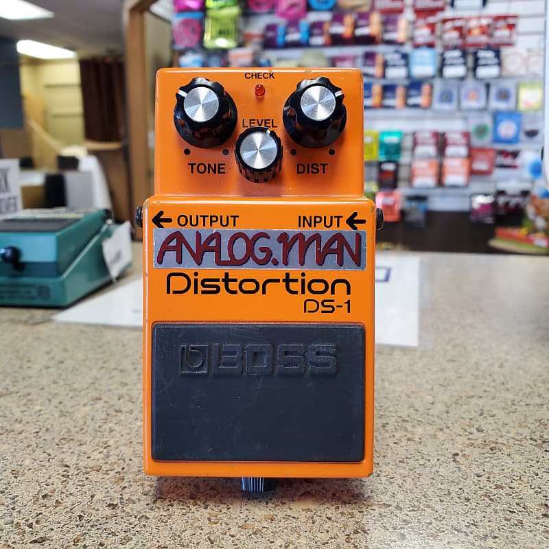 Boss/Analogman DS1 Distortion Pedal Orange Reverb