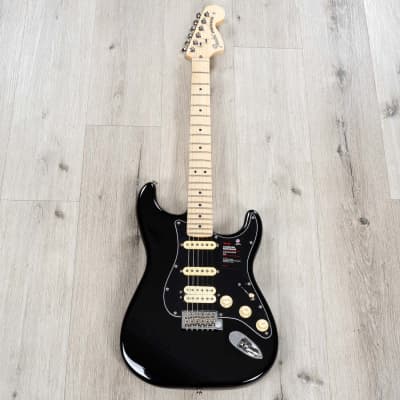 Fender American Performer Stratocaster HSS Electric Guitar Maple Black image 3