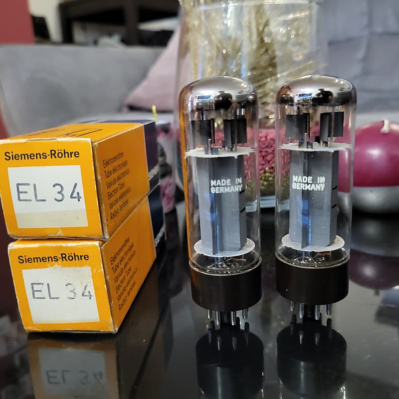 Mullard Blackburn (Siemens logo)Xf2 EL34 6CA7 Year 1963,OO
