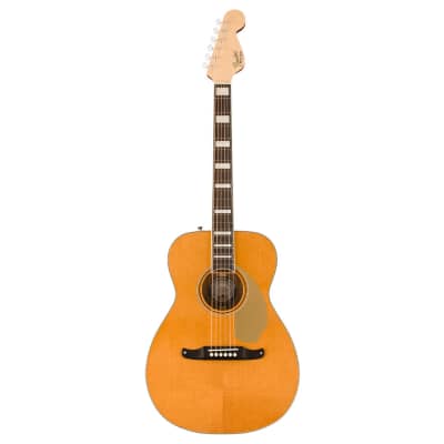 Fender Malibu Vintage A/E Guitar - Aged Natural w/ Ovangkol FB image 2