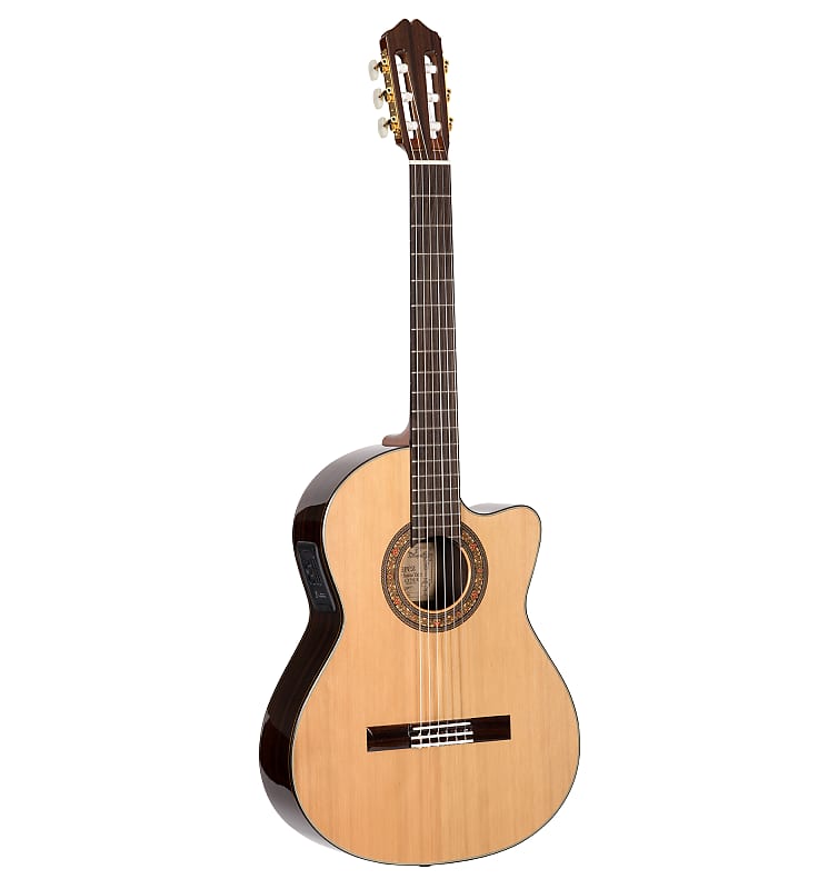 Alvarez Yairi CY75CE - Classical/Electric Guitar in Natural Gloss Hardshell Case Included image 1