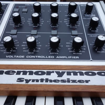 Moog  Memorymoog Plus (USA/1984) analogue programmable polyphonic synthesizer (100 memories) + MIDI + pro flightcase image 13