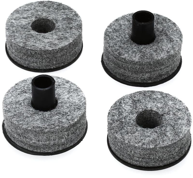 DW Top and Bottom Cymbal Felts - 2 pair (3-pack) Bundle image 1