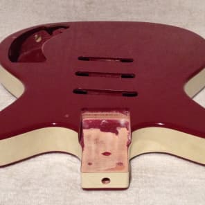 Danelectro DC-3 BODY PROJECT ONLY 1999 Commie Red image 9