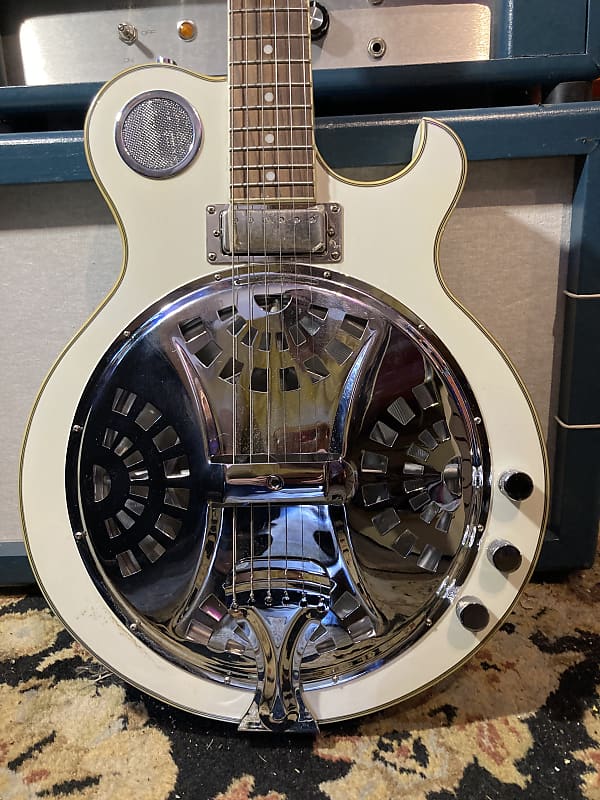 Cozart Resonator Electric Guitar White Reverb
