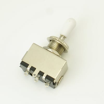 3 Way Toggle Switch Pickup Selector For Electric Guitar , Box Style /White Tip