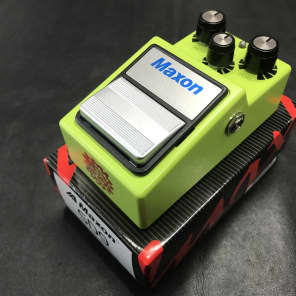 Analogman Maxon SD-9 Super Mod Sonic Distortion Pedal Green LED