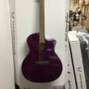 Luna Gypsy acoustic electric guitar - Quilt Ash Trans Purple - LOCAL PICKUP ONLY