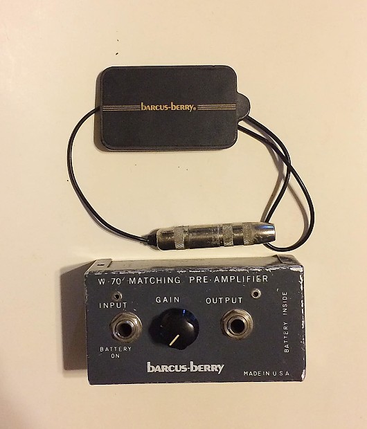 Barcus Berry Hi Tek Acoustic Guitar Pickup. Original Reverb France