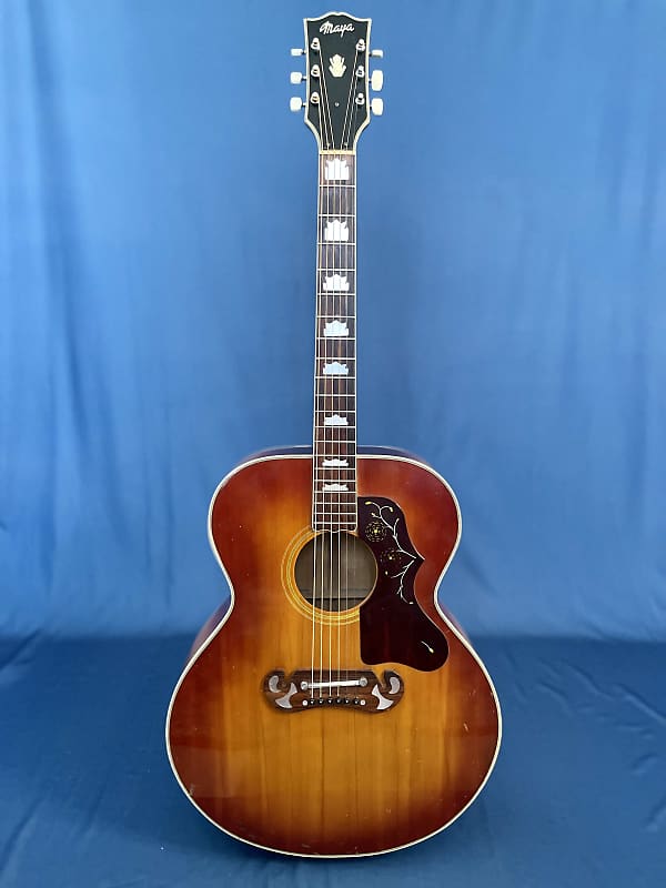 Maya MJ200 1970s - (Lawsuit Era) - Jumbo Acoustic Guitar | Reverb UK