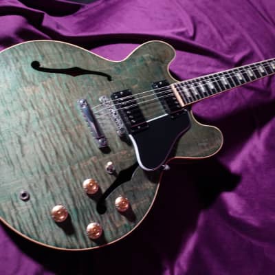 Gibson ES335 Figured 2015 - Ocean Turquoise Green image 6