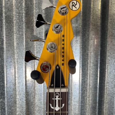 Reverend Mike Watt Signature Wattplower Satin Yellow 4 String Short Scale Bass & Case #5384 image 3