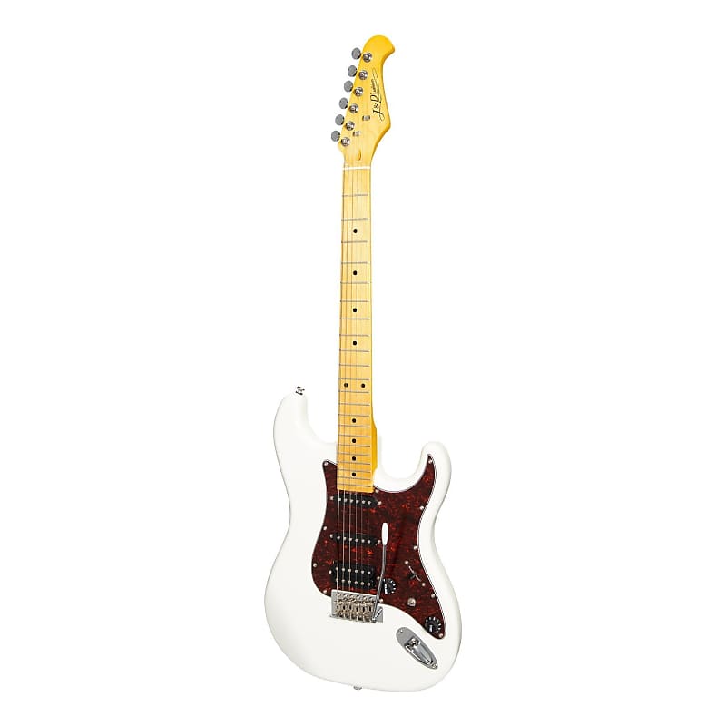 J&D Luthiers 'HSS' ST-Style Electric Guitar (White) image 1