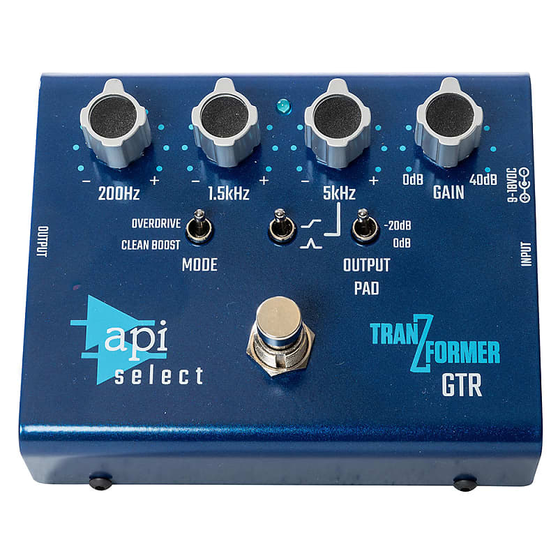 API Select TranZformer GTR EQ, Boost, and Overdrive Guitar Effect Pedal image 1