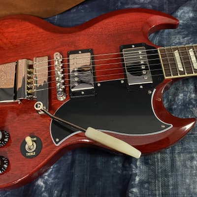 Brand NEW ! 2023 Gibson SG Standard '61 Maestro Vibrola - Vintage Cherry - 7.4 lbs - Authorized Dealer- In Stock! G02194 image 1
