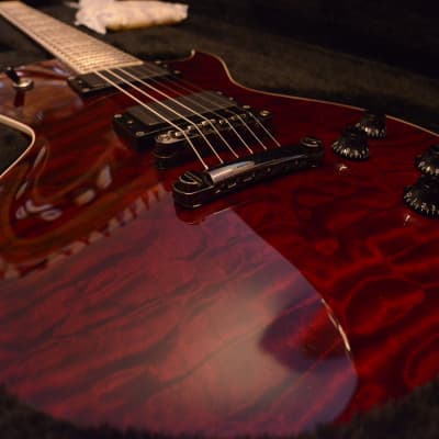 ESP Eclipse II 4 Knob Les Paul Guitar Quilt Quilted Red