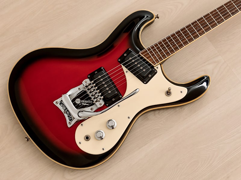 2000s Mosrite USA Ventures Model Mark I 1964 Vintage Reissue Red Sunburst  w/ Vibramute, Fillmore