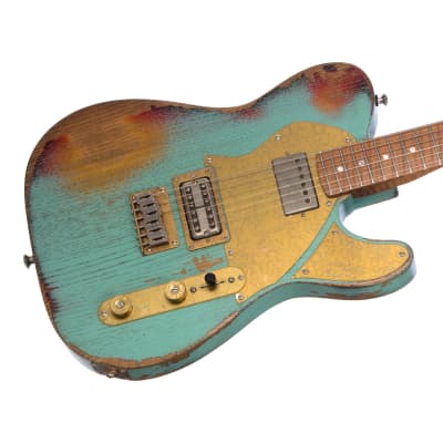 Paoletti Guitars Nancy Loft FLTH - Heavy Distressed Surf Green - Ancient Reclaimed Chestnut Body, Hand Wound Pickups, Custom Boutique Electric - NEW! image 3