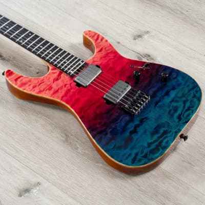ESP USA M-II HT Guitar, Ebony Fretboard, Quilted Maple Top