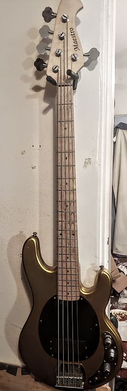 Maestro 5 String bass  Gold W/ Upgrades image 1