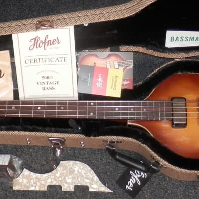 Hofner 500/1-61L-RLC-0 1961 Relic Violin Bass Sunburst Left Handed Made in Germany w/case German image 1
