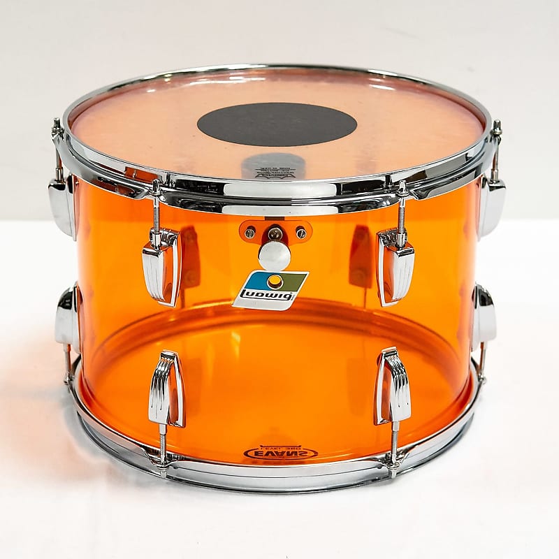 1970s Ludwig Vistalite 10x14" Mounted Tom with Single-Color Finish image 1