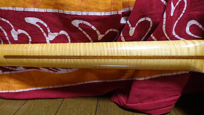 Moon TL type Philip Kubicki 1P Figured Maple Body Red Made