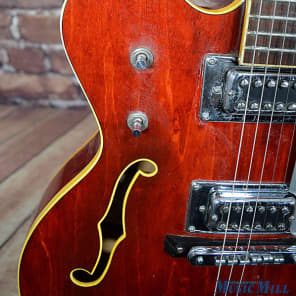 1976 Gretsch 7660 Chet Atkins Nashville Electric Guitar Autumn Red image 20