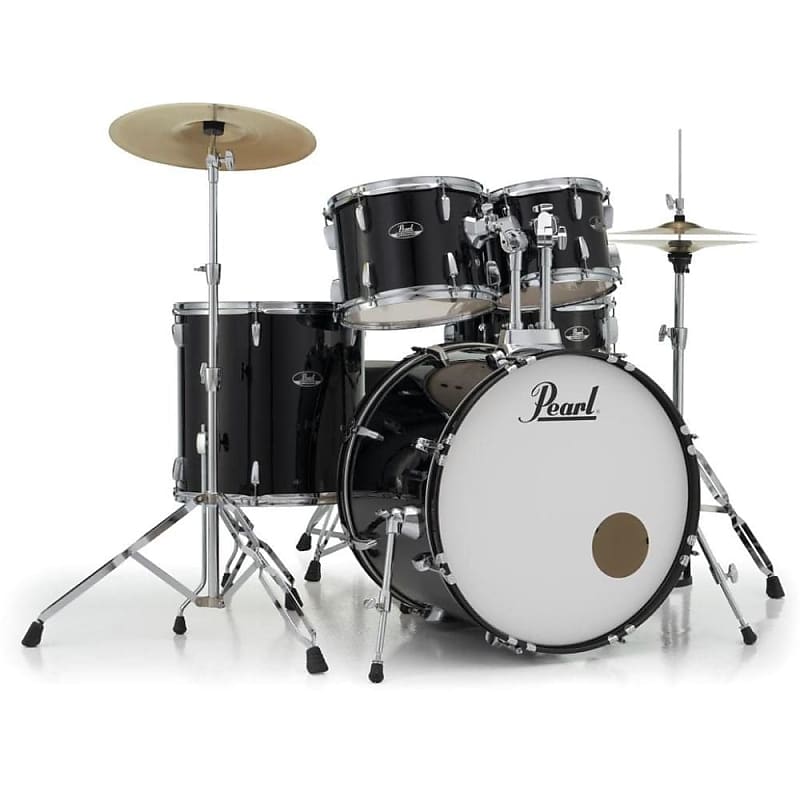 Pearl Roadshow 5pc Drum Set w/Hardware & Cymbals Jet Black RS525SC/C31 image 1