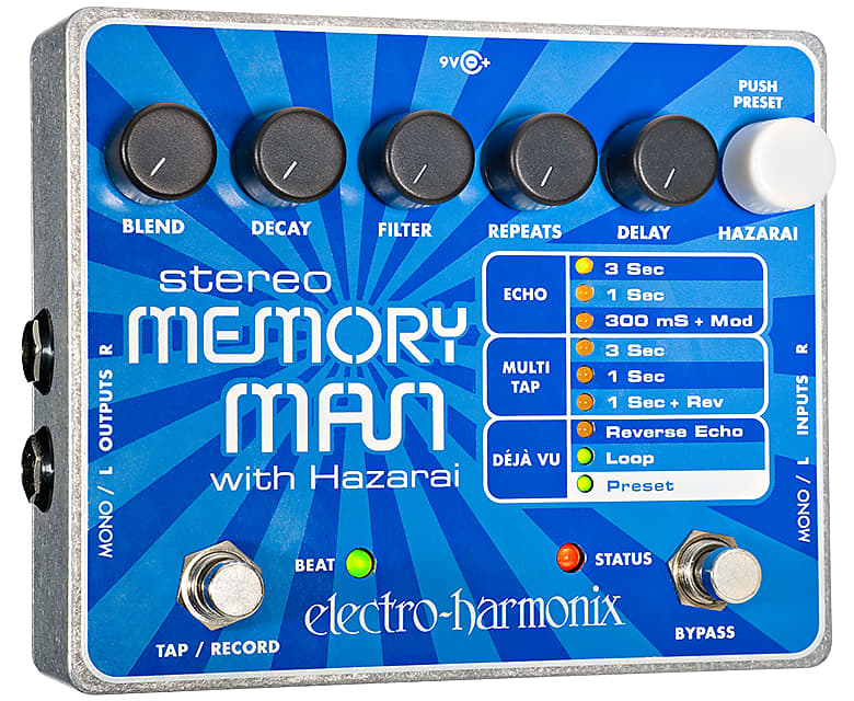 Electro-Harmonix Stereo memory man with hazarai