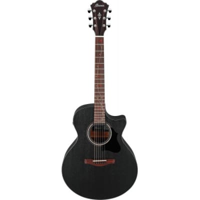 IBANEZ AE295-WK Elektro-Akustik-Gitarre, weathered black for sale
